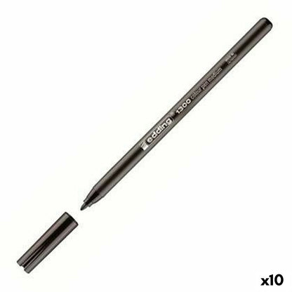 Carioci Edding 1300 Negru (10 Unități) - Birou și papetărie, Pixuri, creioane și articole de scris