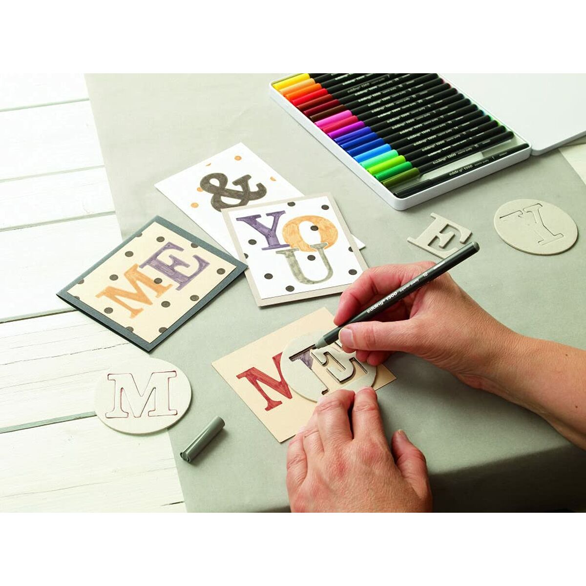 Cariocă Edding 1300 Galben (10 Unități) - Birou și papetărie, Pixuri, creioane și articole de scris