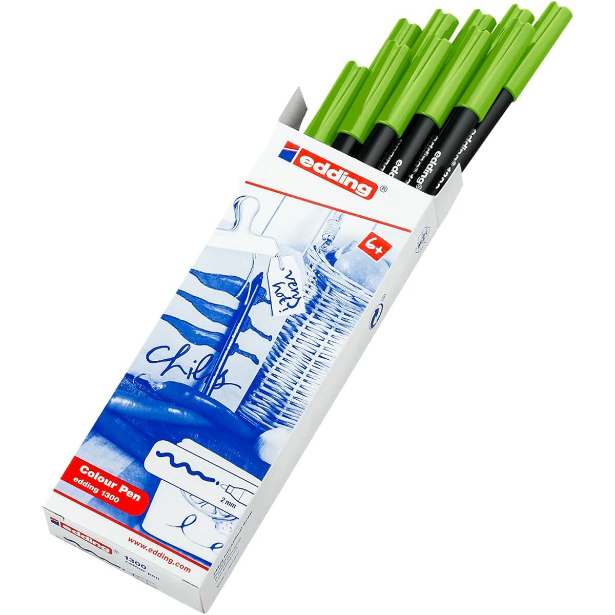 Cariocă Edding Verde deschis (10 Unități) - Birou și papetărie, Pixuri, creioane și articole de scris