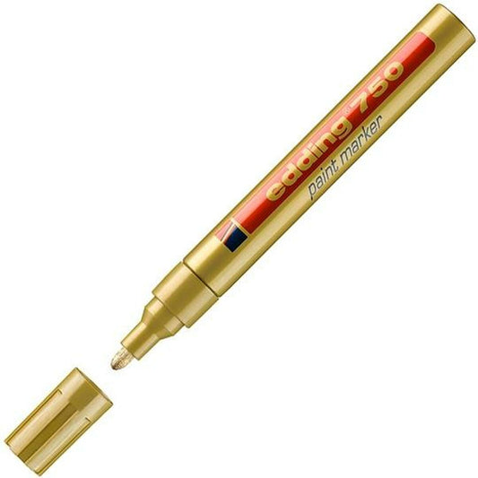 Marker permanent Edding 750 Auriu* 10 Unități 2-4 mm (10 Unități) - Birou și papetărie, Pixuri, creioane și articole de scris