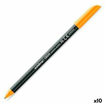 Carioci Edding 1200 Neon Portocaliu (10 Unități) - Birou și papetărie, Pixuri, creioane și articole de scris