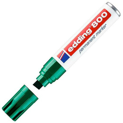 Marker permanent Edding 800 Verde (5 Unități) - Birou și papetărie, Pixuri, creioane și articole de scris