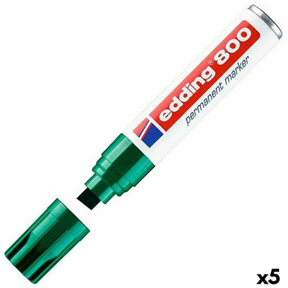 Marker permanent Edding 800 Verde (5 Unități) - Birou și papetărie, Pixuri, creioane și articole de scris