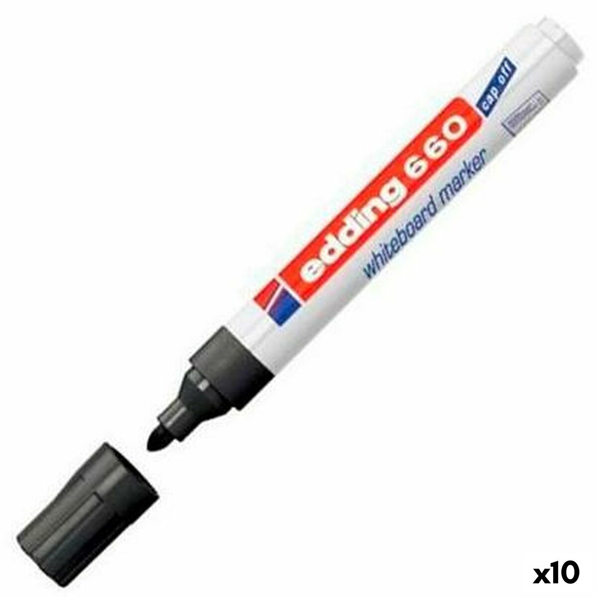 Marker pentru tablă albă Edding 661 Tablă albă Negru (10 Unități) - Birou și papetărie, Pixuri, creioane și articole de scris