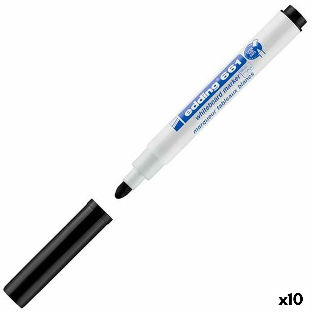 Marker pentru tablă albă Edding 661 Negru (10 Unități) - Birou și papetărie, Pixuri, creioane și articole de scris