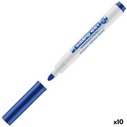 Marker pentru tablă albă Edding 661 Albastru (10 Unități) - Birou și papetărie, Pixuri, creioane și articole de scris