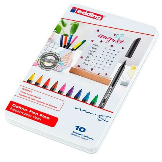 Set de Carioci Edding Multicolor 10 Piese (24 Unități) - Birou și papetărie, Pixuri, creioane și articole de scris