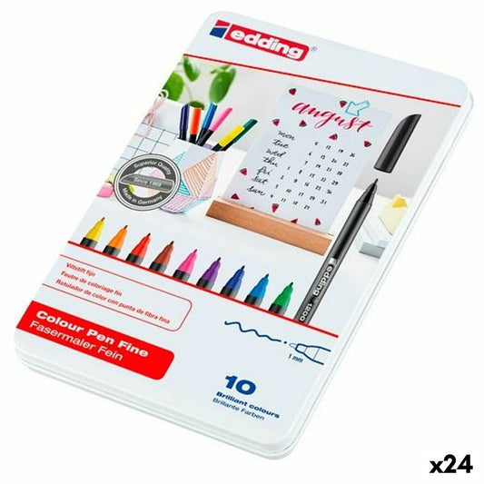 Set de Carioci Edding Multicolor 10 Piese (24 Unități) - Birou și papetărie, Pixuri, creioane și articole de scris