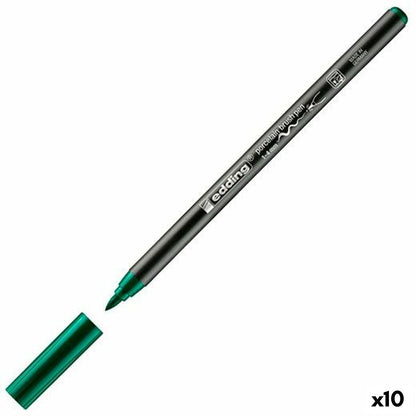 Carioci Edding 4200 Porțelan Verde (10 Unități) - Birou și papetărie, Pixuri, creioane și articole de scris