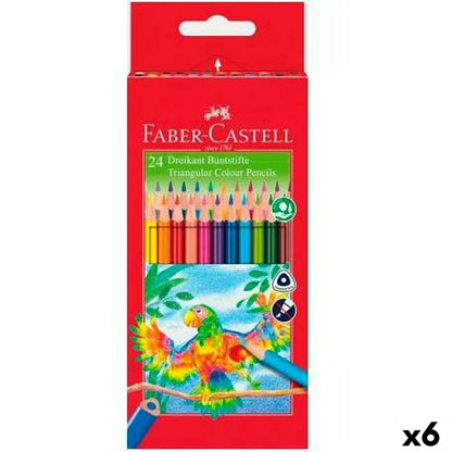 Creioane culori Faber-Castell Multicolor 6 Piese - Birou și papetărie, Arte și Meserii