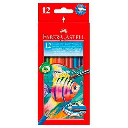 Creioane colorate acuarelă Faber-Castell Multicolor 6 Piese - Birou și papetărie, Arte și Meserii