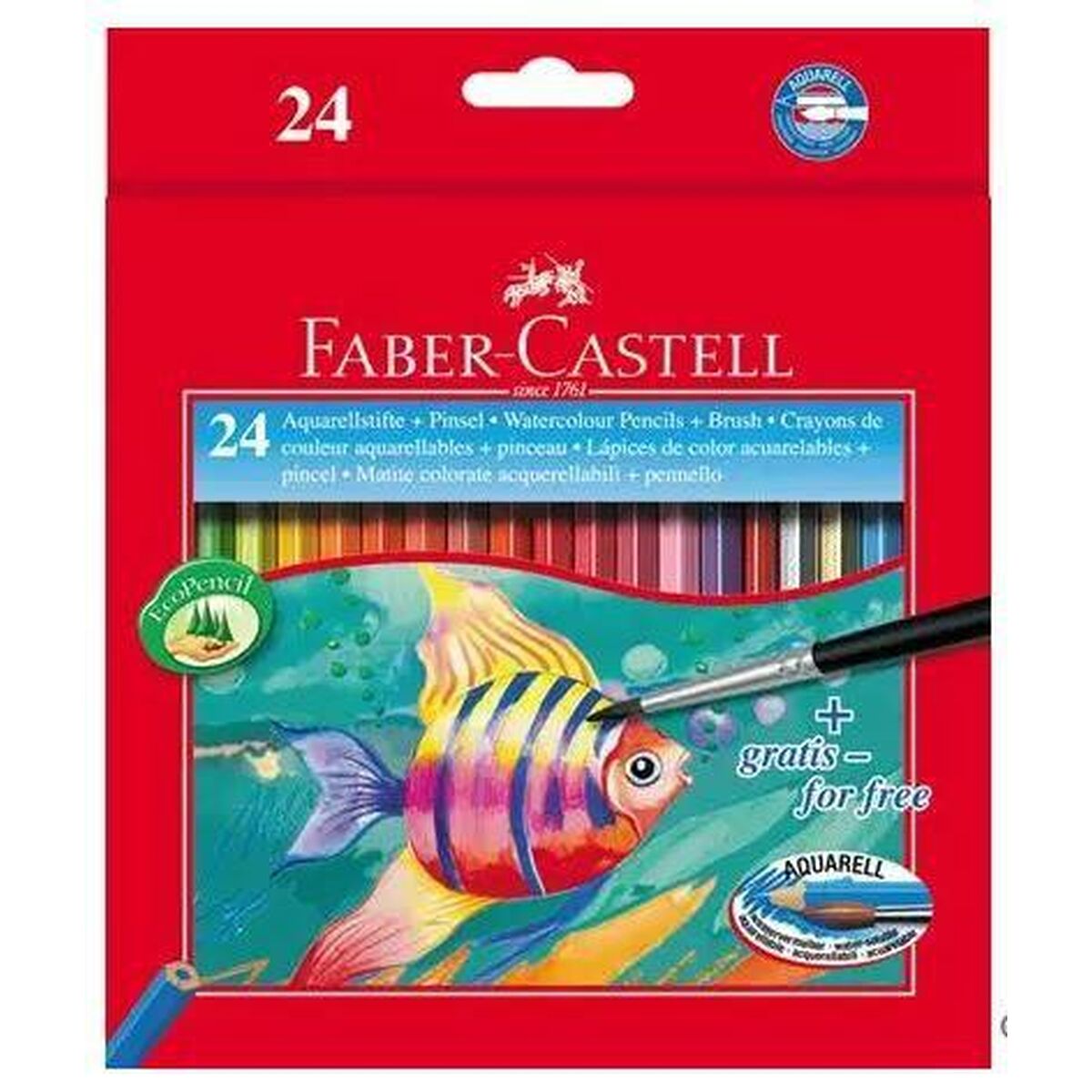 Creioane colorate acuarelă Faber-Castell Multicolor 3 Piese - Birou și papetărie, Arte și Meserii