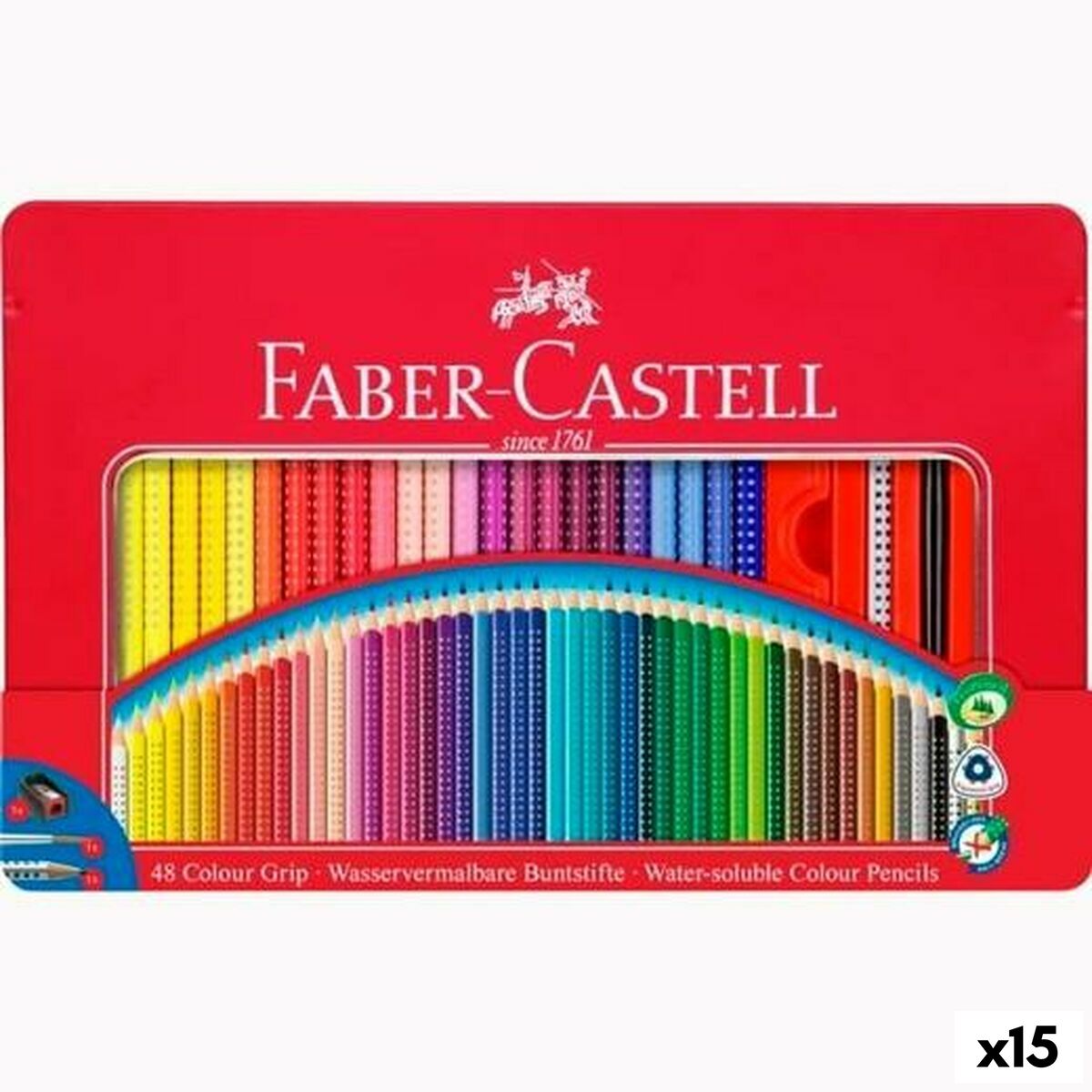 Creioane culori Faber-Castell Multicolor (15 Unități) - Birou și papetărie, Arte și Meserii