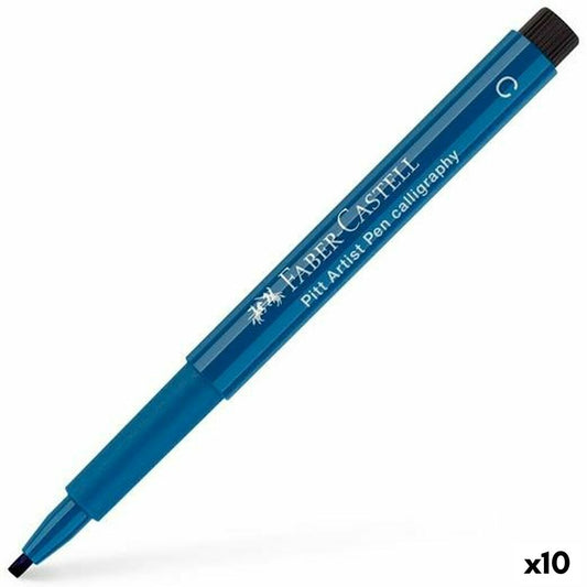 Carioci Faber-Castell Pitt Artist Pen C Caligrafie Albastru închis (10 Unități) - Birou și papetărie, Pixuri, creioane și articole de scris