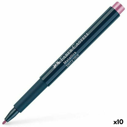 Carioci Faber-Castell Metallics Berry Nice Roz (10 Unități) - Birou și papetărie, Pixuri, creioane și articole de scris