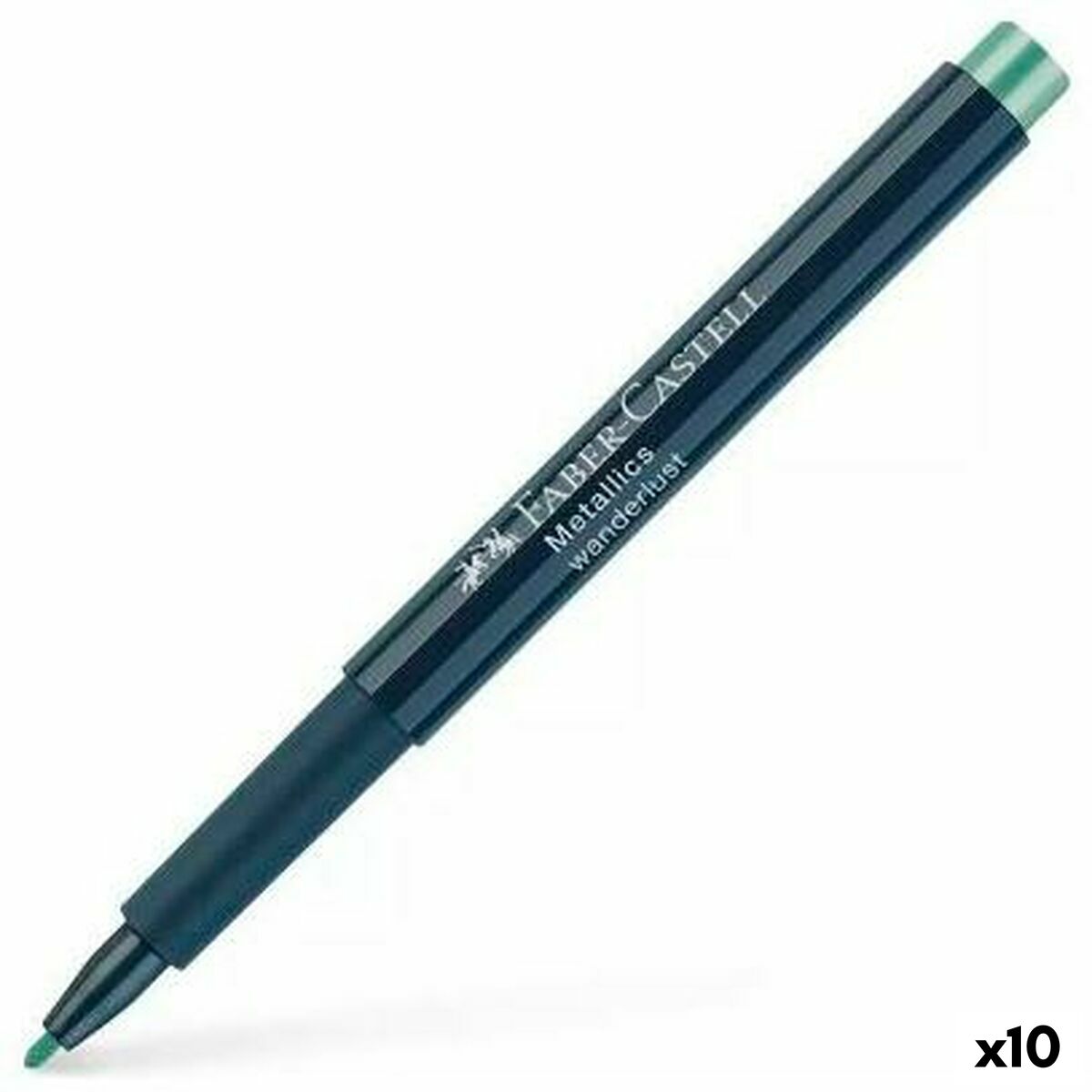 Carioci Faber-Castell Metallics Wanderlust Verde (10 Unități) - Birou și papetărie, Pixuri, creioane și articole de scris