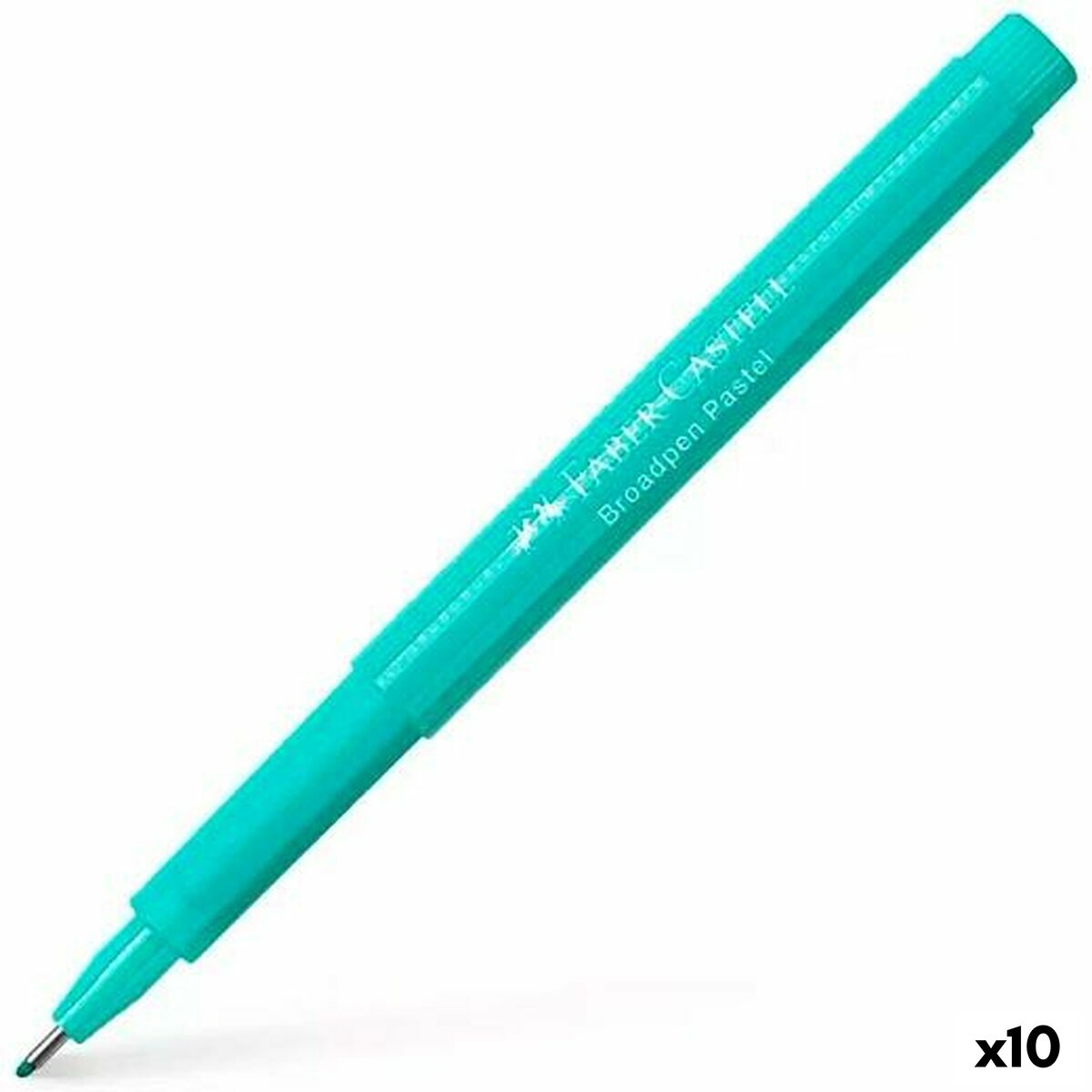 Carioci Faber-Castell Broadpen Document Turquoise (10 Unități) - Birou și papetărie, Pixuri, creioane și articole de scris