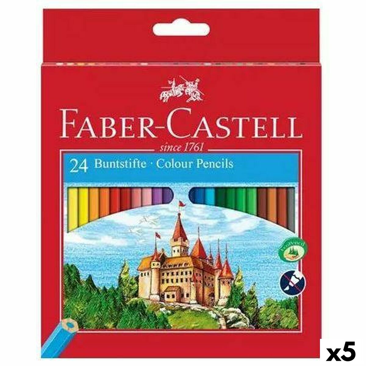 Creioane culori Faber-Castell Multicolor (5 Unități) - Birou și papetărie, Arte și Meserii