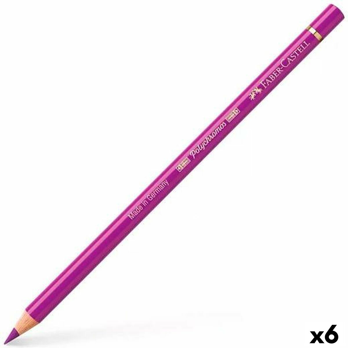 Creioane culori Faber-Castell Polychromos Roșu Carmin 6 Piese - Birou și papetărie, Arte și Meserii