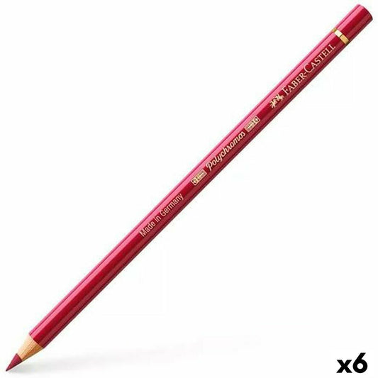 Creioane culori Faber-Castell Polychromos Roșu Intens 6 Piese - Birou și papetărie, Arte și Meserii