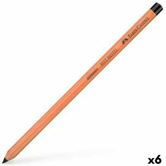 Creioane culori Faber-Castell Pitt Pastell Negru 6 Piese - Birou și papetărie, Arte și Meserii