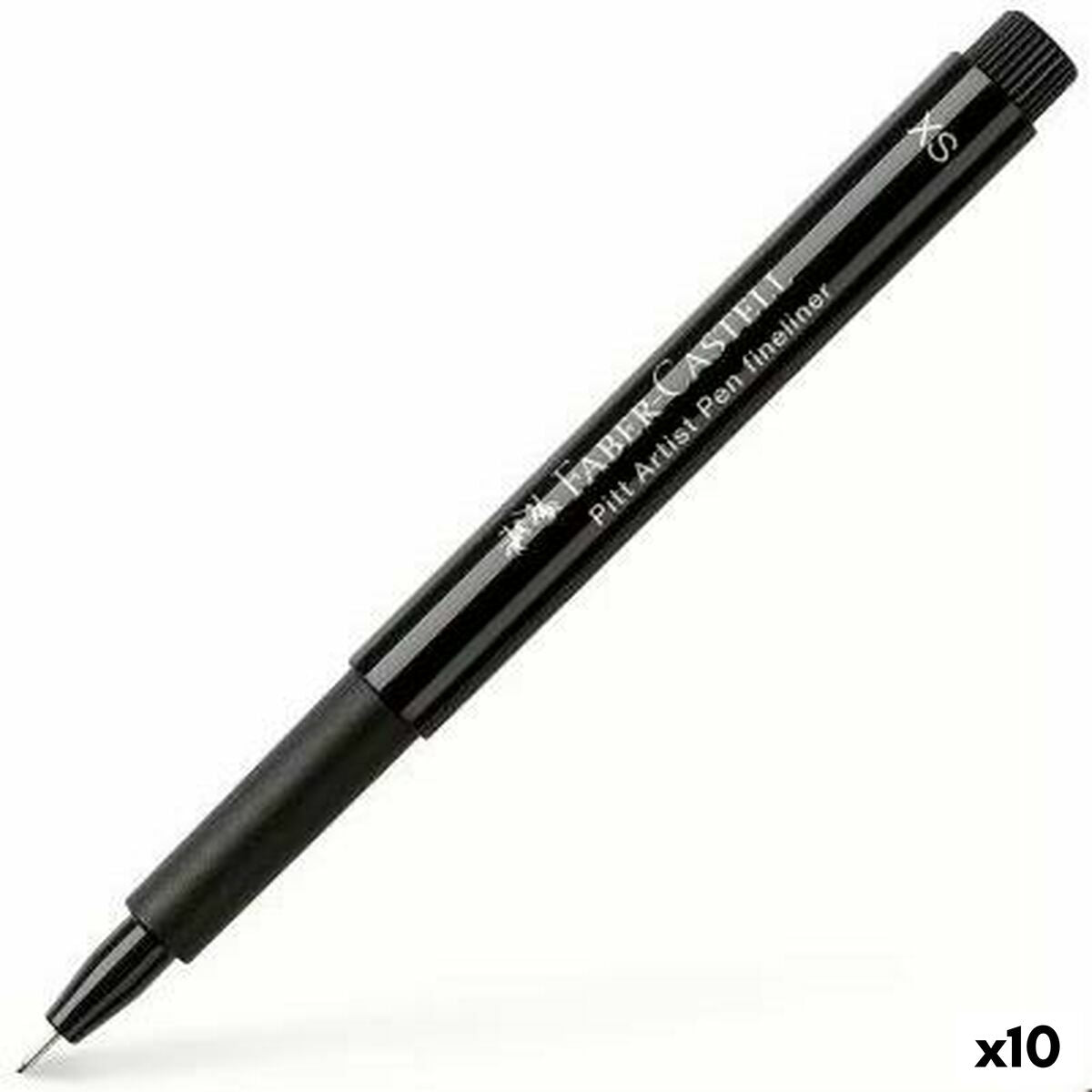 Marker permanent Faber-Castell Pitt Artist Marker permanent Negru (10 Unități) - Birou și papetărie, Pixuri, creioane și articole de scris