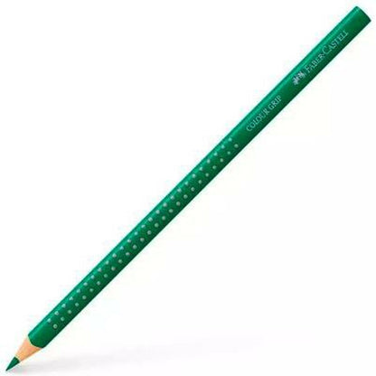 Creioane culori Faber-Castell Colour Grip Verde Smarald (12 Unități) - Birou și papetărie, Arte și Meserii