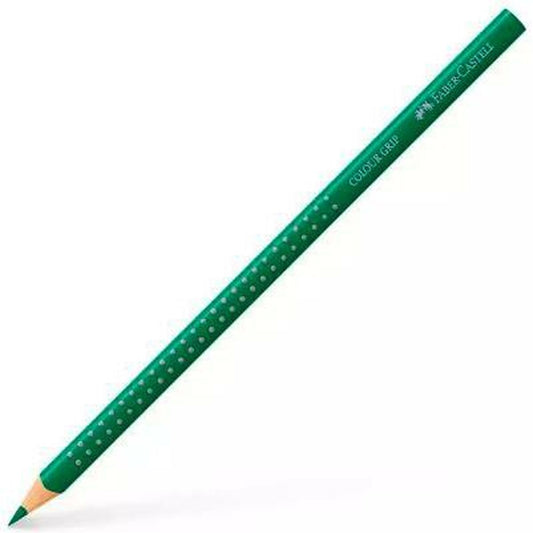 Creioane culori Faber-Castell Colour Grip Verde Smarald (12 Unități) - Birou și papetărie, Arte și Meserii