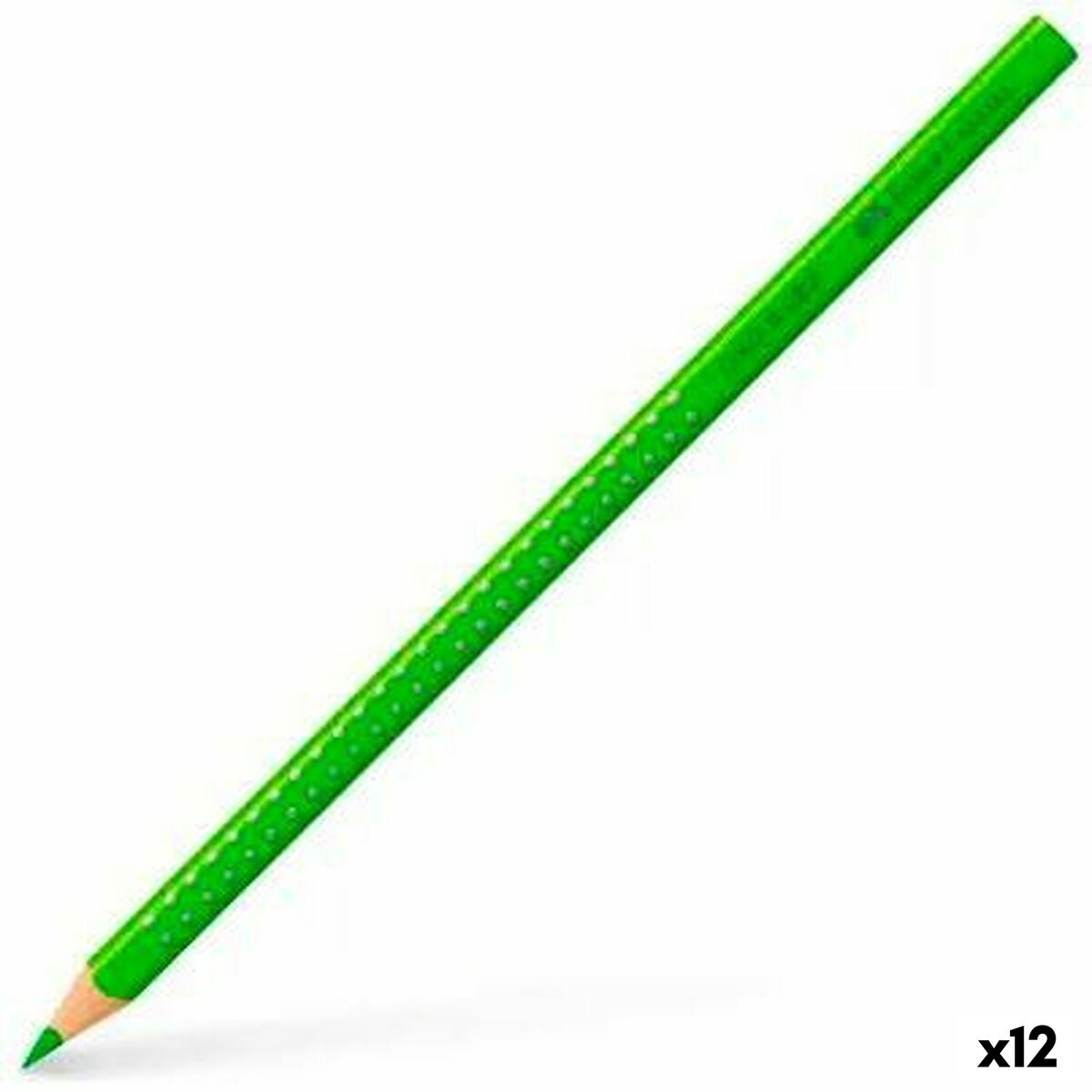 Creioane culori Faber-Castell Colour Grip Verde (12 Unități) - Birou și papetărie, Arte și Meserii