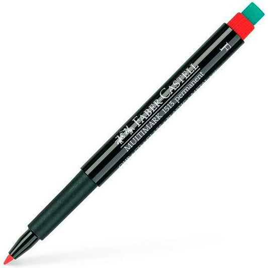 Marker permanent Faber-Castell Multimark 1513 F Roșu (10 Unități) - Birou și papetărie, Pixuri, creioane și articole de scris