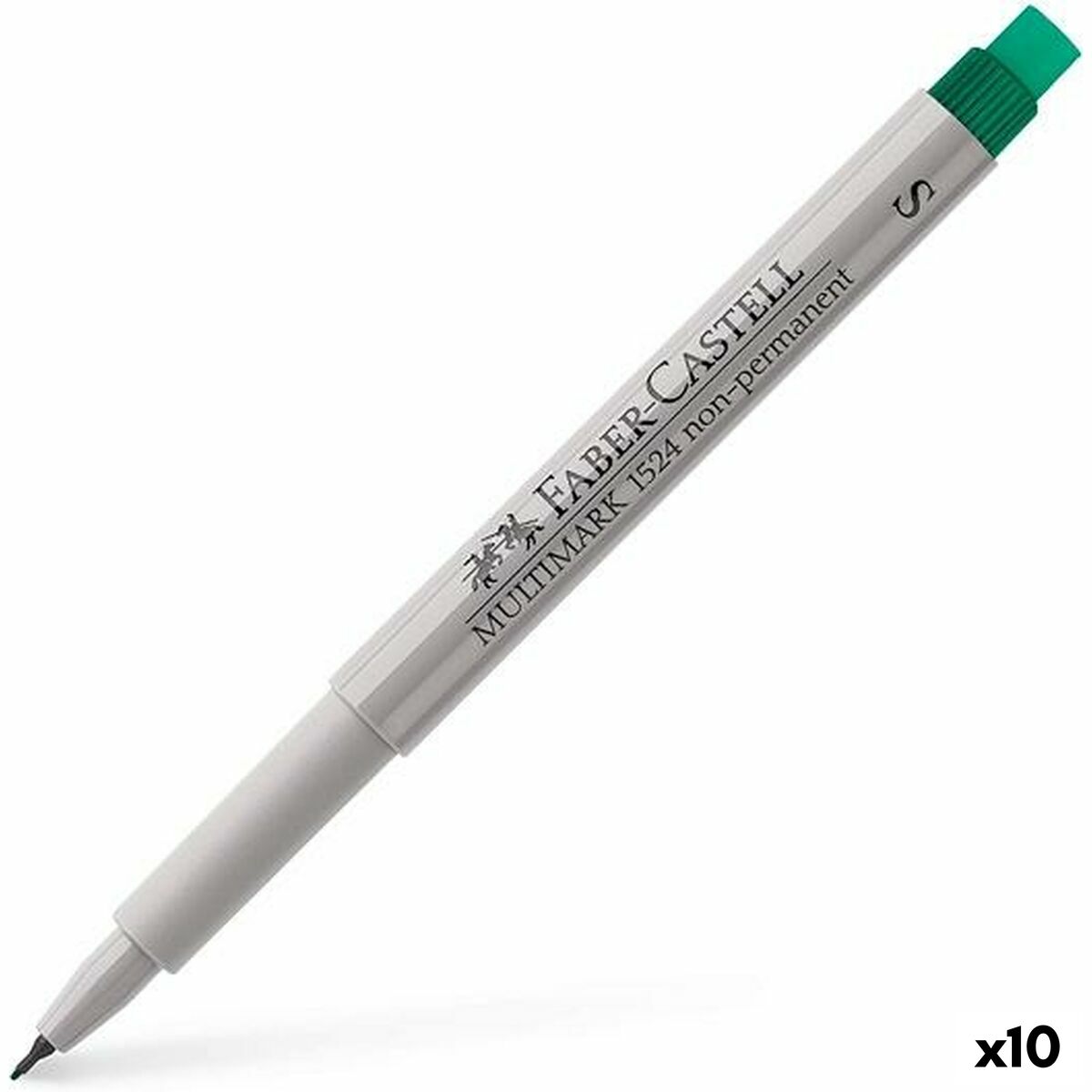 Carioci Faber-Castell Multimark 1524 Verde (10 Unități) - Birou și papetărie, Pixuri, creioane și articole de scris