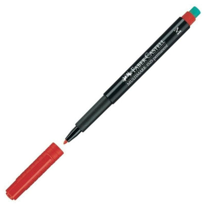 Marker permanent Faber-Castell Multimark 1525 M Roșu (10 Unități) - Birou și papetărie, Pixuri, creioane și articole de scris