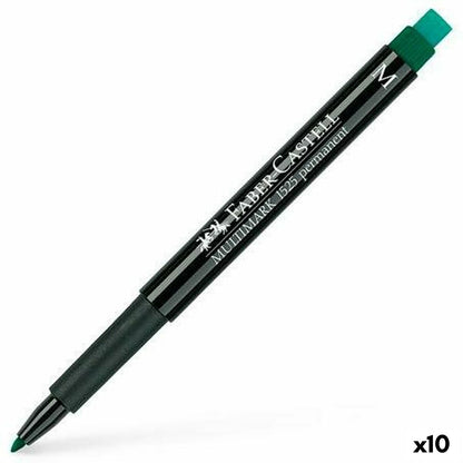 Marker permanent Faber-Castell Multimark 1525 M Verde (10 Unități) - Birou și papetărie, Pixuri, creioane și articole de scris