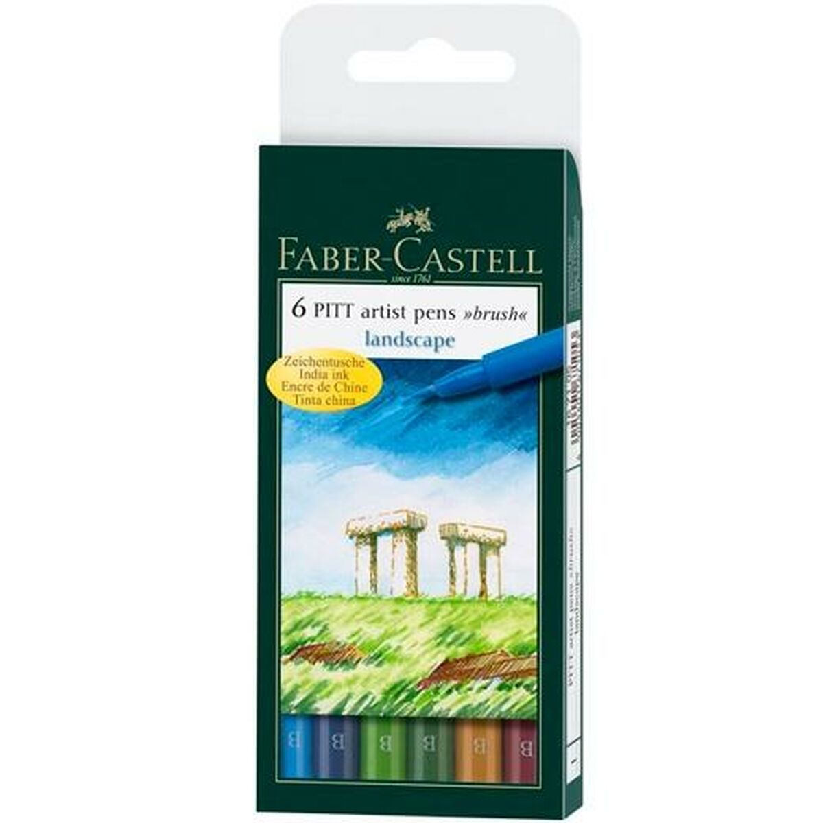 Set de Carioci Faber-Castell Pitt Artist Landscape Carcasă (5 Unități) - Birou și papetărie, Pixuri, creioane și articole de scris