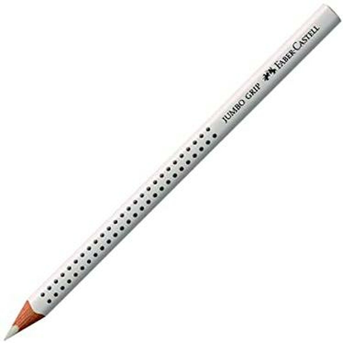 Creioane culori Faber-Castell Jumbo Grip Alb (12 Unități) - Birou și papetărie, Arte și Meserii