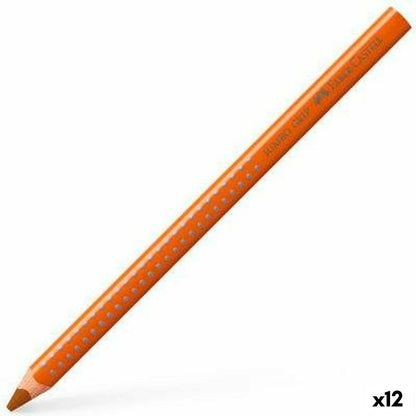Creioane culori Faber-Castell Jumpo Grip Ocru (12 Unități) - Birou și papetărie, Arte și Meserii
