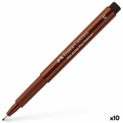 Marker permanent Faber-Castell Pitt Artist Maro (10 Unități) - Birou și papetărie, Pixuri, creioane și articole de scris