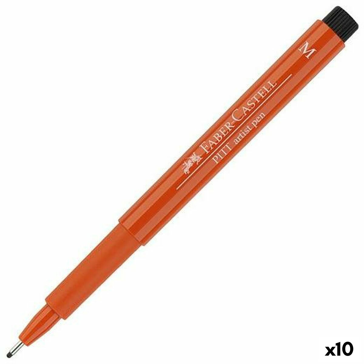 Carioci Faber-Castell Pitt Artist Fineliner M Portocaliu închis (10 Unități) - Birou și papetărie, Pixuri, creioane și articole de scris