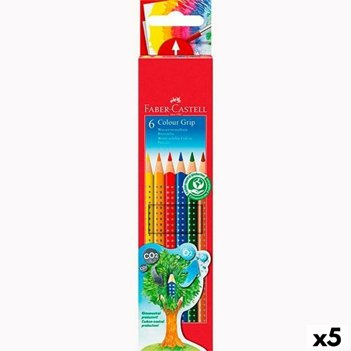 Creioane colorate acuarelă Faber-Castell Multicolor (5 Unități) - Birou și papetărie, Arte și Meserii