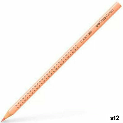 Creioane culori Faber-Castell Colour Grip Carne (12 Unități) - Birou și papetărie, Arte și Meserii