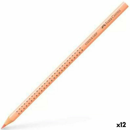 Creioane culori Faber-Castell Colour Grip Carne (12 Unități) - Birou și papetărie, Arte și Meserii