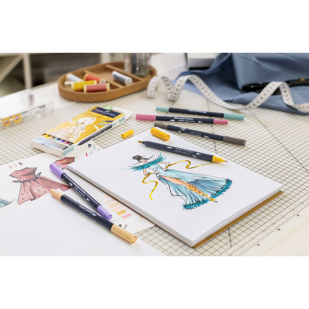 Set de Carioci Faber-Castell Goldfaber Sketch - Product Design Double 6 Piese - Birou și papetărie, Pixuri, creioane și articole de scris