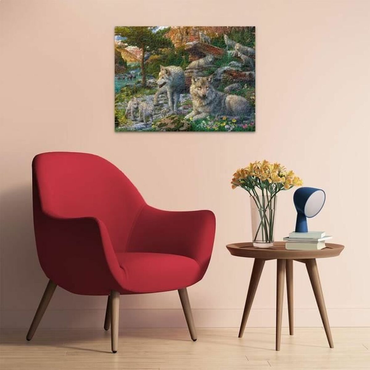 Puzzle Ravensburger Wolves in Spring - Jucarii si jocuri, Puzzle-uri și puzzle-uri