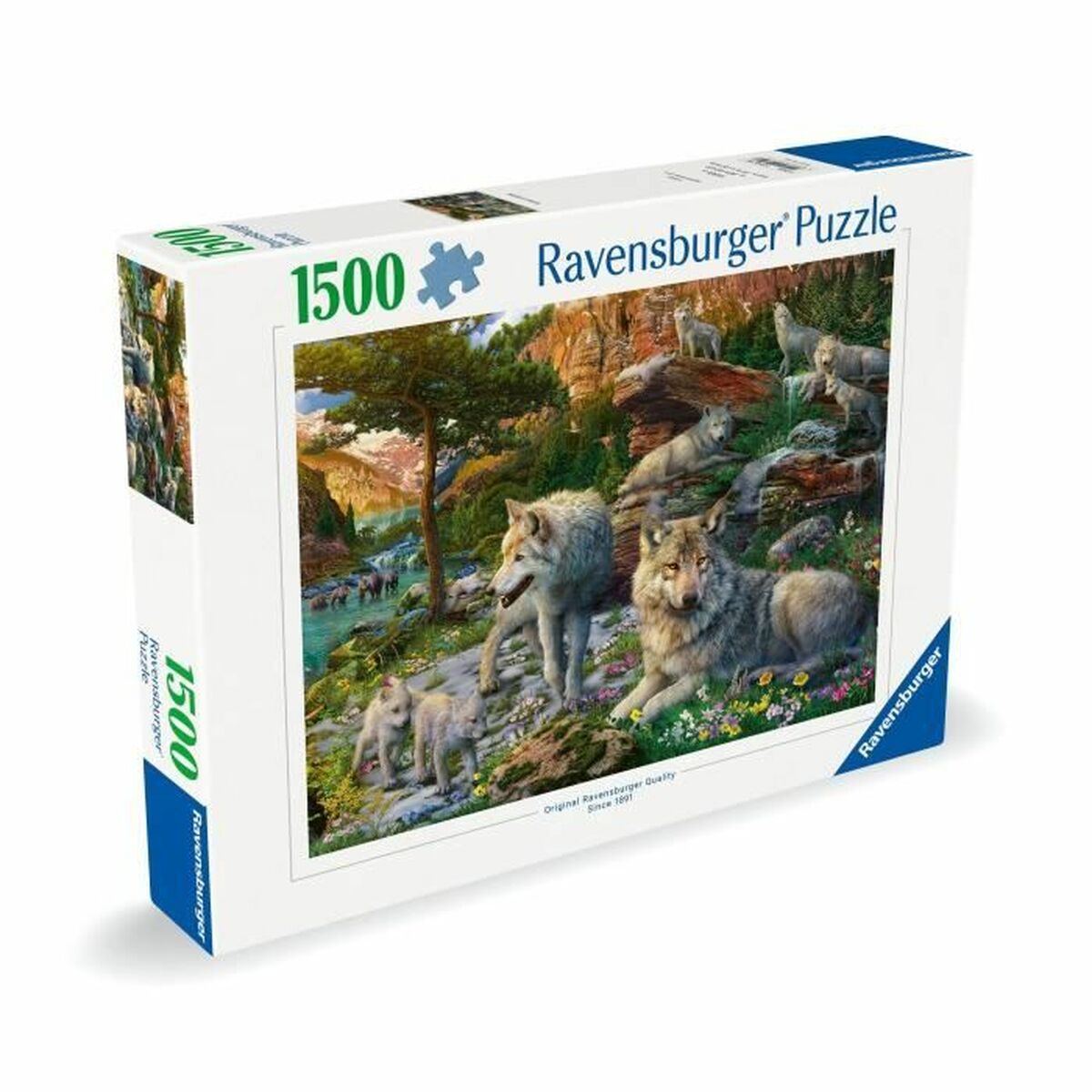 Puzzle Ravensburger Wolves in Spring - Jucarii si jocuri, Puzzle-uri și puzzle-uri