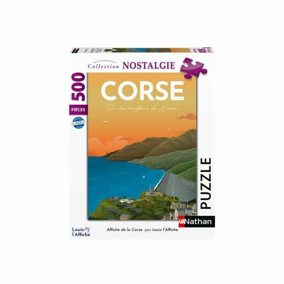 Puzzle Nathan Affiche de la Corse - Jucarii si jocuri, Puzzle-uri și puzzle-uri