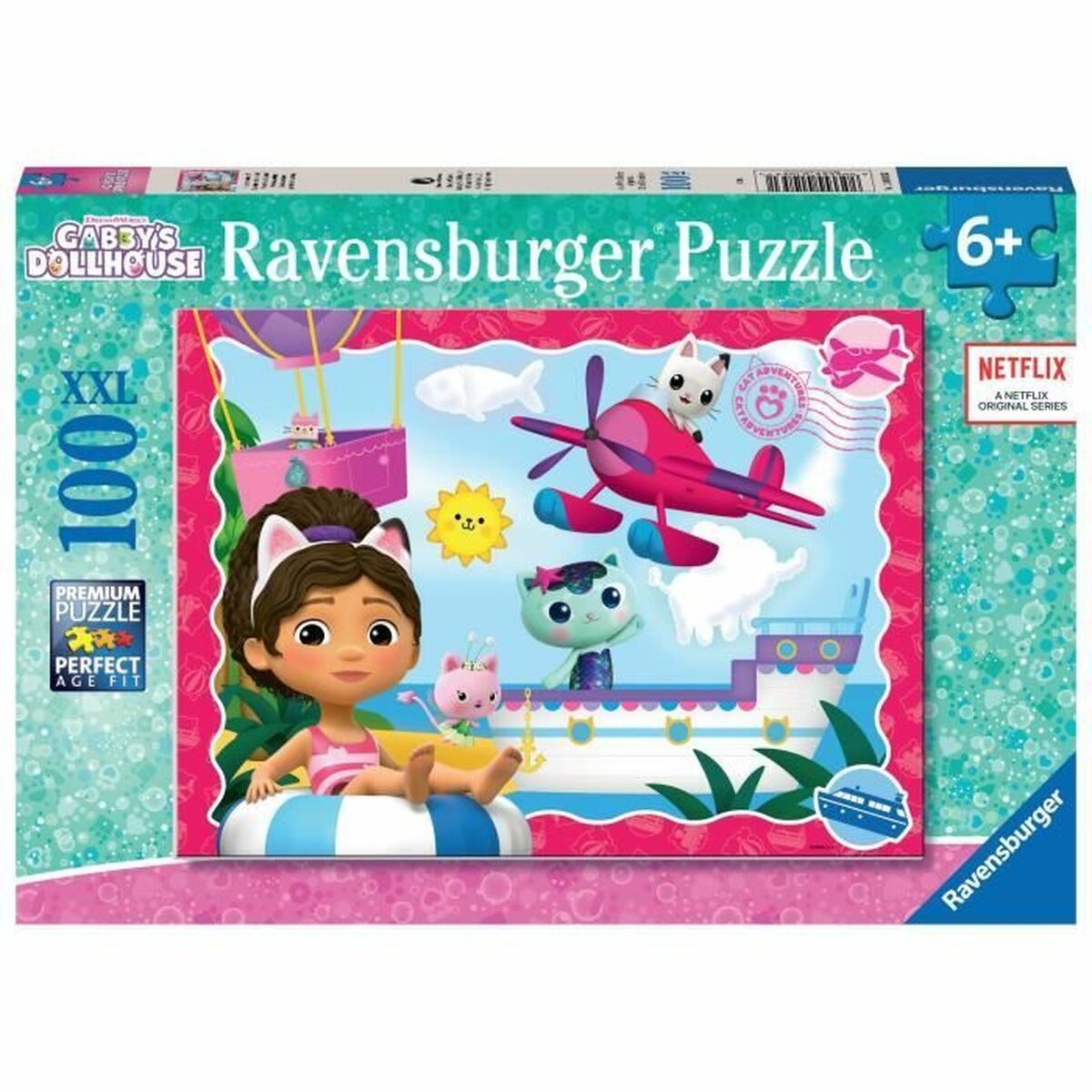 Puzzle Ravensburger Gabby´s Dollhouse 100 Piese - Jucarii si jocuri, Puzzle-uri și puzzle-uri