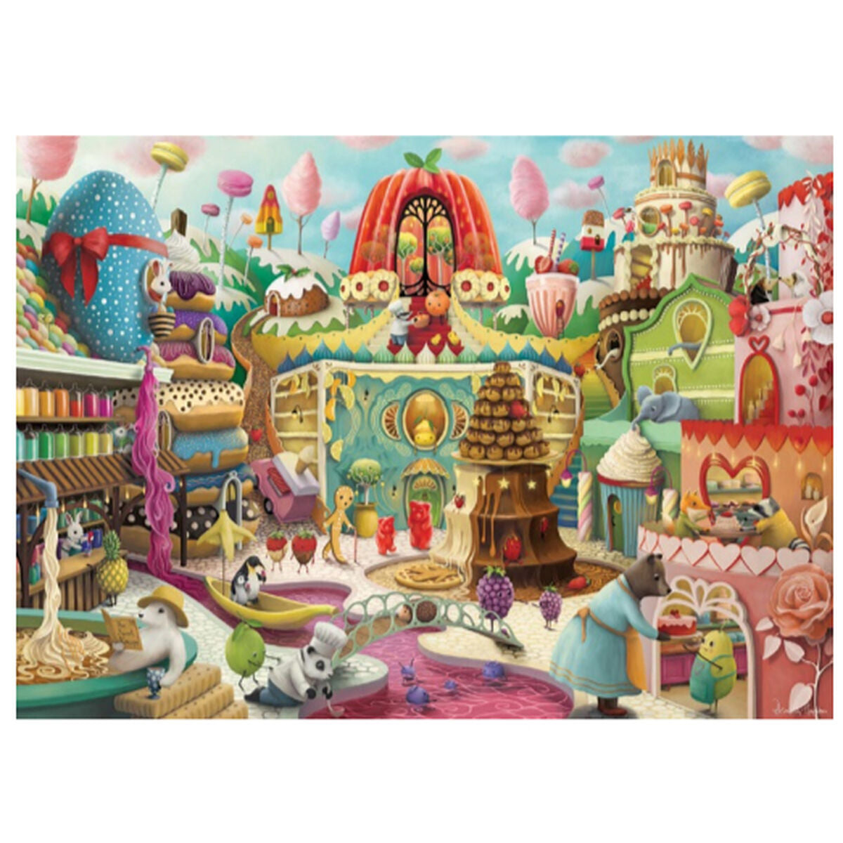 Puzzle Ravensburger Sweet Street 1000 Piese - Jucarii si jocuri, Puzzle-uri și puzzle-uri