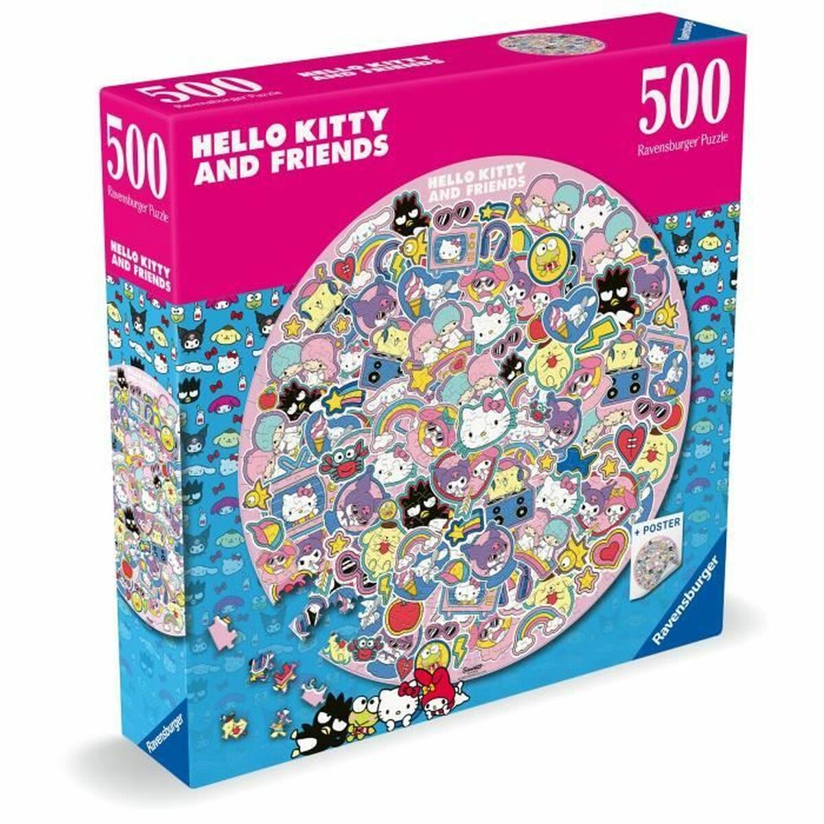 Puzzle Hello Kitty Hello Kity and friends 500 Piese - Jucarii si jocuri, Puzzle-uri și puzzle-uri