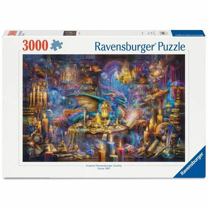 Puzzle Ravensburger Dragon's Library 3000 Piese - Jucarii si jocuri, Puzzle-uri și puzzle-uri