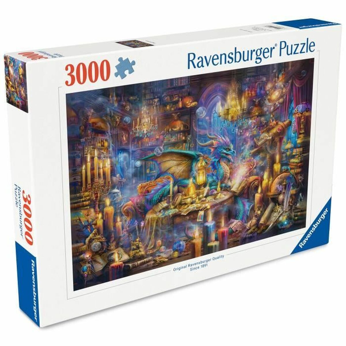 Puzzle Ravensburger Dragon's Library 3000 Piese - Jucarii si jocuri, Puzzle-uri și puzzle-uri